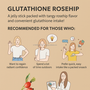 Brillo de la piel rosa mosqueta Jelly Stick belleza oral suplemento antioxidante de Corea - Product Image 6