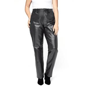 Womens Black Winter Flat Front Mid Waist Slim Fit Skinny Butt Lifting Jeans - Product Image 3