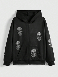 เสื้อฮู้ดดี้ผ้าฟลีซสำหรับฤดูใบไม้ผลิ ดีไซน์ทันสมัยสำหรับทุกเพศ ประดับด้วยคริสตัล ผลิตจากผ้าฝ้าย 100% ขายดี ระบายอากาศได้ดี ซักง่าย มีสีให้เลือกตามสั่งสำหรับผู้ชาย - Product Image 4