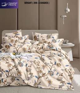 Parure de lit en microfibre 400TC de haute qualité, motif rayé, pour hôpital et hôtel, drap plat et drap-housse doux, taies d'oreiller faciles d'entretien - Product Image 2