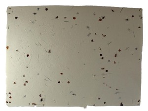 Papel de fibra de cáñamo 100% de alta calidad con pétalos de flores y hierba finamente picada, con textura marmoleada, 80 GSM, color marfil, hojas para jardín. - Product Image 1