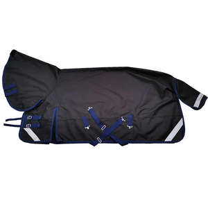 Manta de Protección para Caballos Cómoda, Transpirable e Impermeable, Ligera y Duradera, Fabricada en Poliéster con Acolchado de Felpa y Cierres Ajustables - Product Image 1