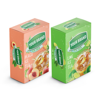 Poudre d'extrait de thé vert soluble instantanée saveur citron et fraise, en sachet individuel, pour préparation de thé – Fournisseur direct usine