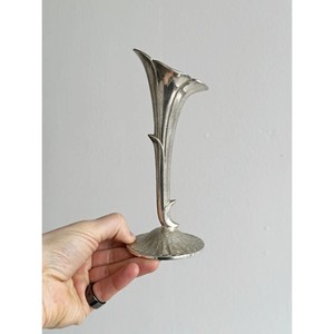 <b>Vintage</b> Handmade Floral Design Decorative Metal <b>Vase</b> Art Deco Aluminum Tabletop Flower <b>Vase</b> - Product Image 3
