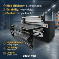 Machine de transfert thermique automatique haute performance, rouleau à rouleau, chauffage à l'huile, tambour 420 mm, pour impression textile par sublimation