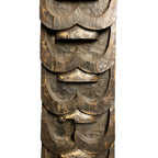 Panneau mural en bois sculpté à la main, style tribal Naga indien, décoration architecturale antique rustique pour hôtel, assortiment varié, 1 conteneur - Product Image 3