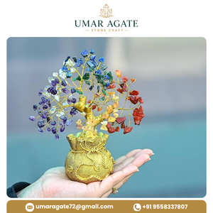 Vente en gros de cristaux de guérison faits à la main de qualité supérieure, arbre Feng Shui 7 chakras, pierre naturelle, décoration d'intérieur, cadeau - Product Image 4
