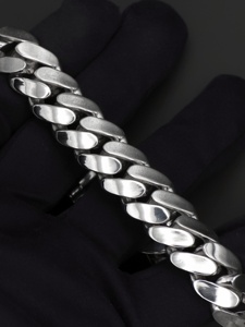 15mm <b>Plain</b> Cuban Link Bracelet 925 Sterling Silver Lab Grown Diamond Custom Iced Out <b>Box</b> Lock Moissanite Hip Hop Jewelry - Product Image 2