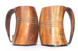 Corne à boire viking artisanale en corne naturelle de bœuf et de buffle, Chope à bière et Verre à bière authentique, Prix raisonnable, Luxe tendance - Product Image 4