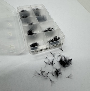 Mixed Length Handmade Camellia Mix 5D-8D <b>Lash</b> Extension Volume Trays Cashmere Eyelash Extensions Soft Natural Handmade - Product Image 3