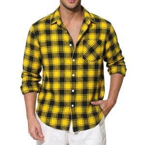 wholesale plaid <b>flannel</b> <b>shirts</b>, latest style, fashionable <b>men's</b> plaid <b>shirts</b> for <b>men</b> - Product Image 6