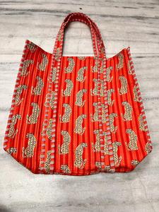 Handmade 100% Cotton Floral Handblock Printed Tote <b>Bag</b> For Women Color <b>Shoulder</b> <b>Strap</b> Hand Carry Women's Travel Gift Her - Product Image 3