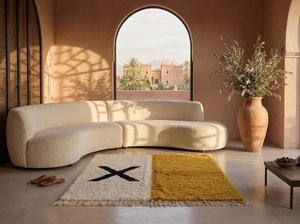 Tapis marocain authentique Beni Ourain Berber, tapis Oriental, 100% tissé à la main, vente en gros - Product Image 6