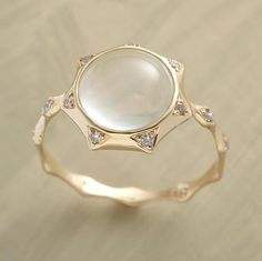Natural Moonstone Gemstone <b>Ring</b> for Women Elegant Handmade <b>Sterling</b> <b>Silver</b> Gold Plated Vintage Bezel <b>Set</b> IGI Certified Crystal - Product Image 5