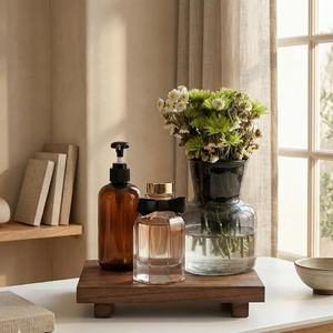 Custom Wooden Bathroom Storage Tray | Bathroom Use Tray Rectangular Storage Tray | Bathroom Decoration Soap, Dispenser By UO - Product Image 5