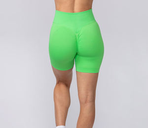 กางเกงขาสั้นออกกำลังกายผ้ายืดสูงระดับกลางน่องสำหรับฤดูใบไม้ผลิ ทำจากไนลอน ช่วยกระชับสัดส่วนสำหรับผู้หญิง - Product Image 5