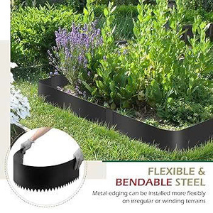 Bordes Metálicos Flexibles para Jardines ODM, Kit de Bordes para Jardín y Paisajismo, Borde Elevado de Acero, Decoración Metálica para Exteriores OEM - Product Image 2