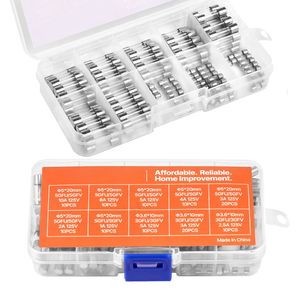 Kit Assortito di Fusibili in Vetro a Fusione Rapida 120 Pezzi 125 Volt 5 x 20 mm 1A 2A 3A 4A 5A 8A 10A 3.6 x 10 mm 2.5A 3A 5A Fusibili Tubolari per - Product Image 1