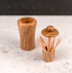 Boîte à cure-dents en bois massif sur mesure et faite à la main pour la décoration de table, accessoires, conteneur à cure-dents en bois - Product Image 2