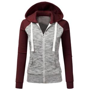 Sudadera corta de manga larga para mujer con capucha, superventas por temporada, con cordón ajustable, sudaderas cortas con capucha para mujer - Product Image 1