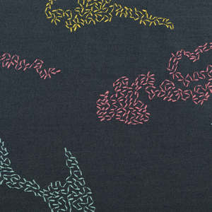 Tissu en denim brodé sur mesure avec imprimé africain pour Abaya, Kaftan, vêtements et mode OEM - Product Image 2