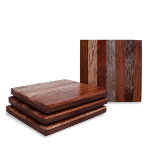 Posavasos de Madera para el Hogar, Diseño Cuadrado, Madera de Acacia, Nuevo Estilo, Gran Venta - Product Image 1