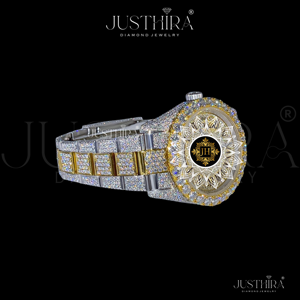 Reloj de Cuarzo Cuadrado de Lujo para Hombre, Estilo Hip Hop, con Incrustaciones de Diamantes, de Acero Inoxidable, al Mejor Precio al por Mayor - Product Image 4