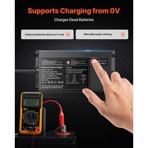 Caricabatterie per batterie agli ioni di litio Smart Board 5A 12V impermeabile IP68, caricabatterie marino a 1 banco per imbarcazioni - Product Image 4