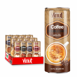 Bebida de Café Premium en Lata de Aluminio de 250 ml, 24 Latas, Puré 10 Brix, Enfriado, VINUT, Mayorista, Importador, Distribuidor - Product Image 1