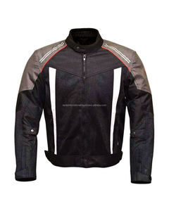Veste de moto en toile tricotée 2026 avec coutures thermocollées respirantes, style motard, fermeture éclair frontale - Product Image 1