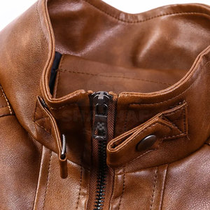 Vestes en cuir de haute qualité pour hommes, mode moderne et tenue quotidienne, vêtements décontractés, vestes d'hiver. - Product Image 4