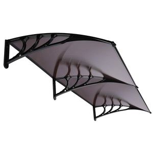 Staffa Marrone e Nera 200x100 per Tettoia Antipioggia per Porte e Finestre, Accessori di Qualità per Uso Domestico - Product Image 3
