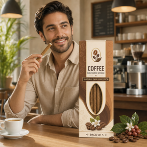 ไม้จิ้มฟันมิสวัก รสกาแฟ พรีเมียม ดูแลช่องปากอย่างเป็นธรรมชาติ พร้อมรสชาติกาแฟเข้มข้น สำหรับทำความสะอาดฟัน เหงือกแข็งแรง และดูแลสุขภาพช่องปากประจำวัน - Product Image 5