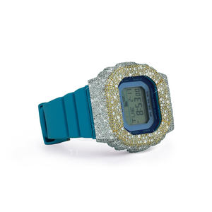 Trendy Moissanite Diamond <b>Watch</b> With Rubber Band Timeless Pieces Art-Square <b>Case</b> for Party - Product Image 2