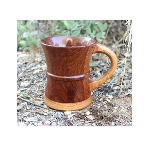 Taza de Café de Madera Rústica, Hecha a Mano, Taza de Madera Maciza para Té, Café, Cerveza, Hogar y Comedor, del Mejor Proveedor - Product Image 1