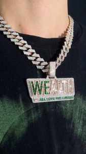 Collar con Colgante de Nombre Personalizado Unisex con Moissanita Verde Baguette, Estilo Hip-Hop para Hombre, Joyería de Diamantes, Regalo Único y Perfecto - Product Image 3