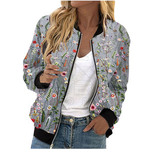 Trend Style Women Printing Varsity <b>Jackets</b> Premium Lifestyle Apparel For Modern Casual Dressing Needs For Adult Use - Product Image 6