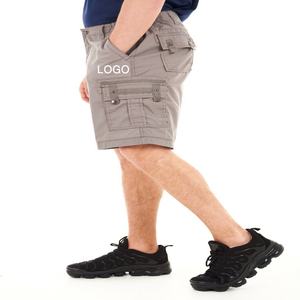 Pantalones cortos de carga para hombre de algodón 100% de calidad orientada, decoraciones de tela de malla de patrón sólido, precios competitivos para exportación-Bangladesh - Product Image 1