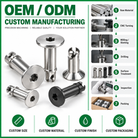 Vis à tête hexagonale à quart de tour pour panneau d'accès rapide, fixation personnalisée OEM, vis à quart de tour 1/4