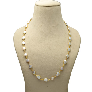 Collier rectangulaire en rubis de haute qualité de 32 pouces avec sertissage sans fin, en laiton plaqué or, style vintage, cadeau unisexe pour fête - Product Image 3