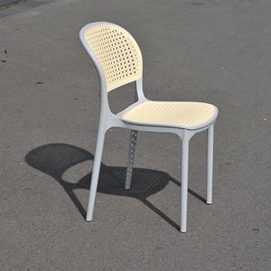 Modern Rattan Look Plastic Waterproof Comfortable <b>Stackable</b> Outdoor <b>Dining</b> Garden <b>Chair</b> Patio Event Seating - Product Image 2
