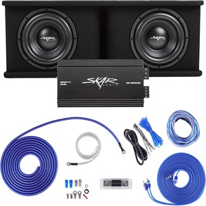 Caisson de basses amplifié double 12 pouces Skar Audio SDR-2X12D4 Virtue de 2400 watts avec amplificateurs intégrés – Disponible - Product Image 1
