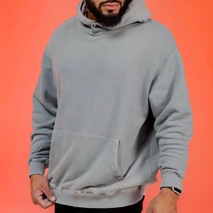 Sweat à capuche homme surdimensionné de haute qualité 500 g/m² en molleton épais, coupe décontractée, style streetwear - Product Image 2