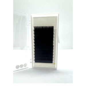 ขายส่งถาดขนตาแคชเมียร์สำหรับต่อขนตา ขนตาไหมสีดำด้าน ขนมิ้งค์สีดำเข้มสำหรับต่อขนตาแบบวอลลุ่ม รับผลิตแบรนด์ส่วนตัว - Product Image 1