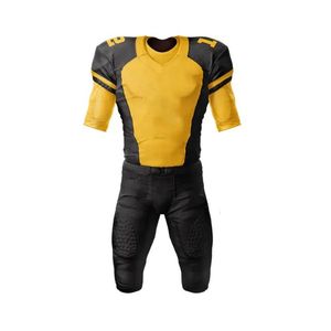 Maillots de football américain personnalisés avec nom d'équipe, 100 % polyester, manches courtes, à carreaux, grande taille, avec logo frontal - Product Image 6