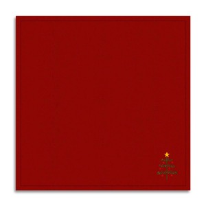 Élégante serviette en coton rouge avec broderie pour la décoration de table, serviette en coton pour Noël - Product Image 2