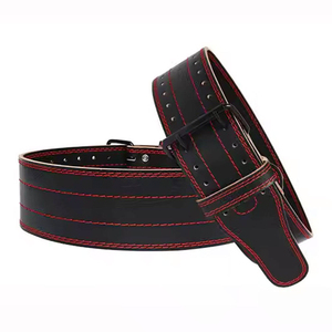 Cinturón de Cuero de Alto Rendimiento para Levantamiento de Pesas, Cinturón de Soporte de Cuero Grueso para Gimnasio, para Hombres, Entrenamiento de Fuerza y Levantamiento de Pesas Pesadas - Product Image 1