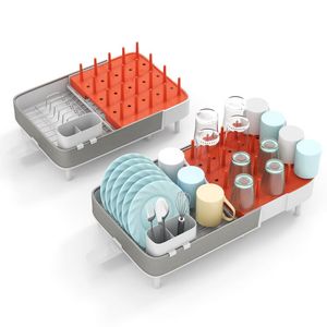 Scolapiatti Regolabile a Due Parti Espandibile con Porta Utensili Staccabile - Product Image 5