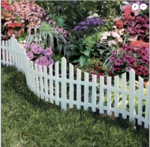 Valla de Jardín de Plástico con Borde Blanco Ecológico, 57x33x0.7cm - Product Image 4