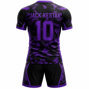 ผู้ผลิตชุดฟุตบอลแบบกำหนดเอง เสื้อและกางเกงฟุตบอล ผู้ผลิต OEM แบรนด์ส่วนตัว ชุดกีฬาแห้งเร็ว - Product Image 2